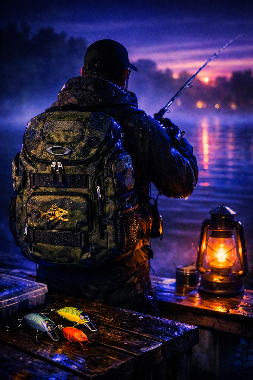 Enduro 2.0 30L Backpack — Durable Fishing Bass Graphic Daypack