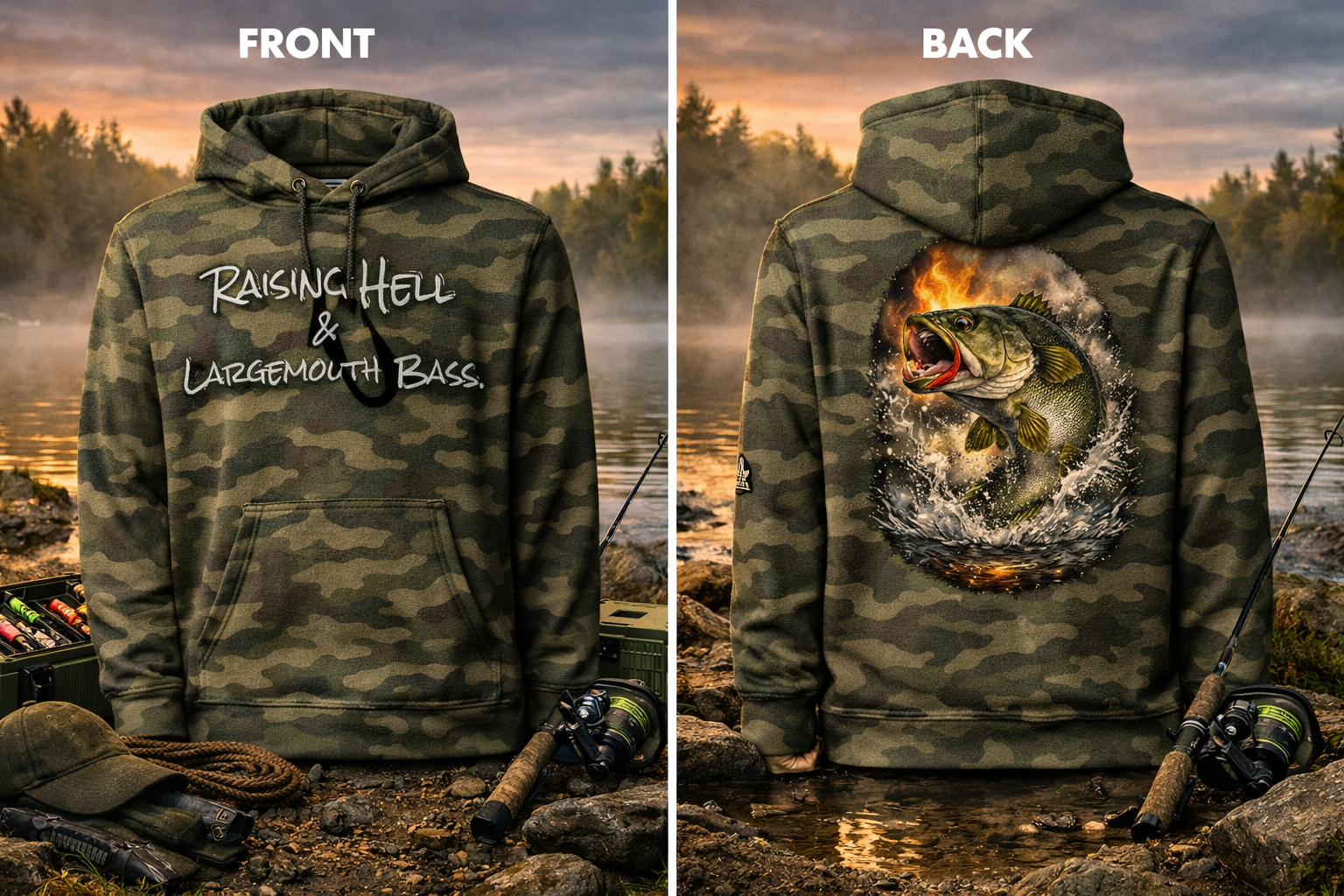 Raising Hell Unisex Heavyweight Hooded Sweatshirt | Independent Trading Co. IND4000