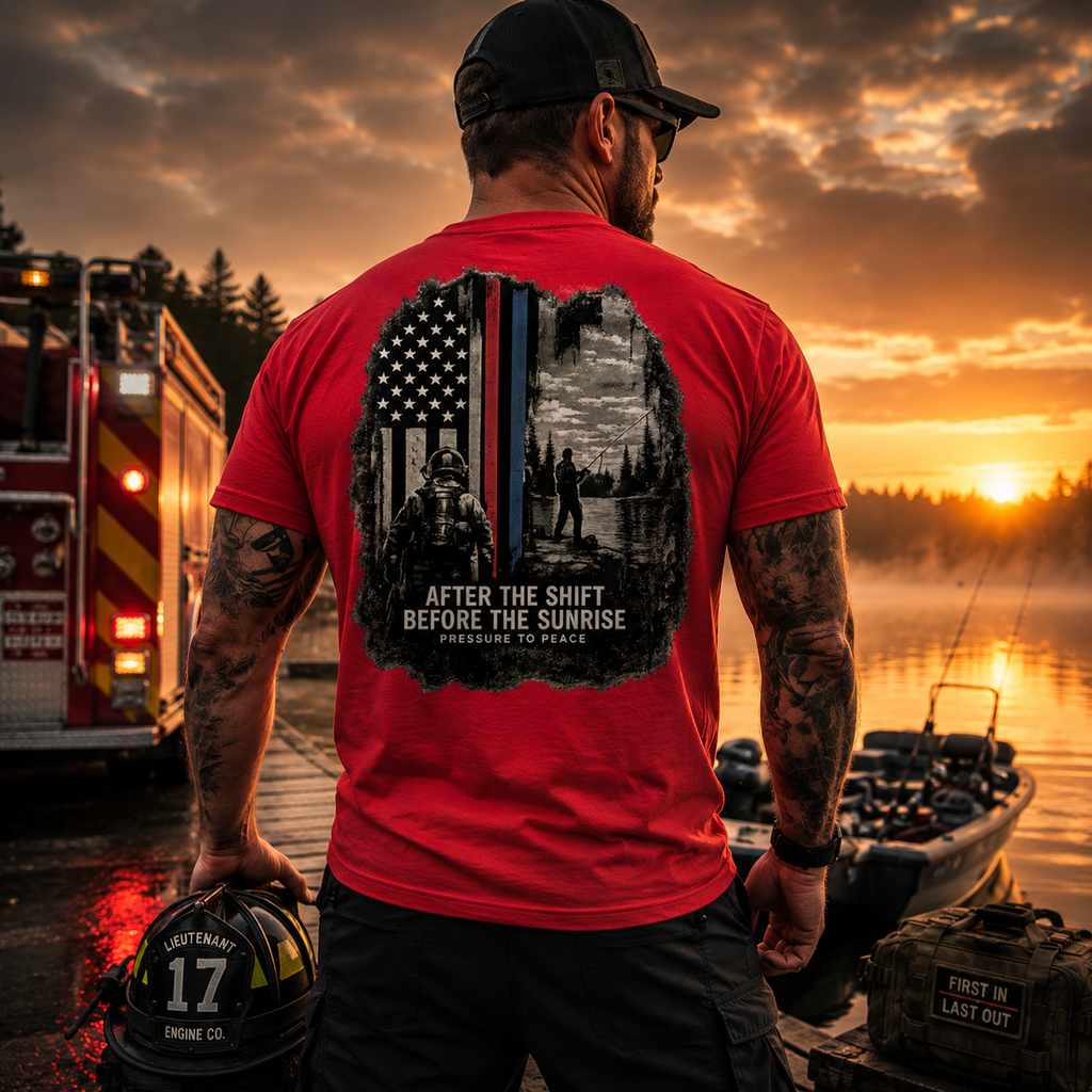 After The Shift Before The Sunrise Bayside BA5100 Adult Adult Short-Sleeve Tee